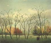 Henri Rousseau The Promenade oil